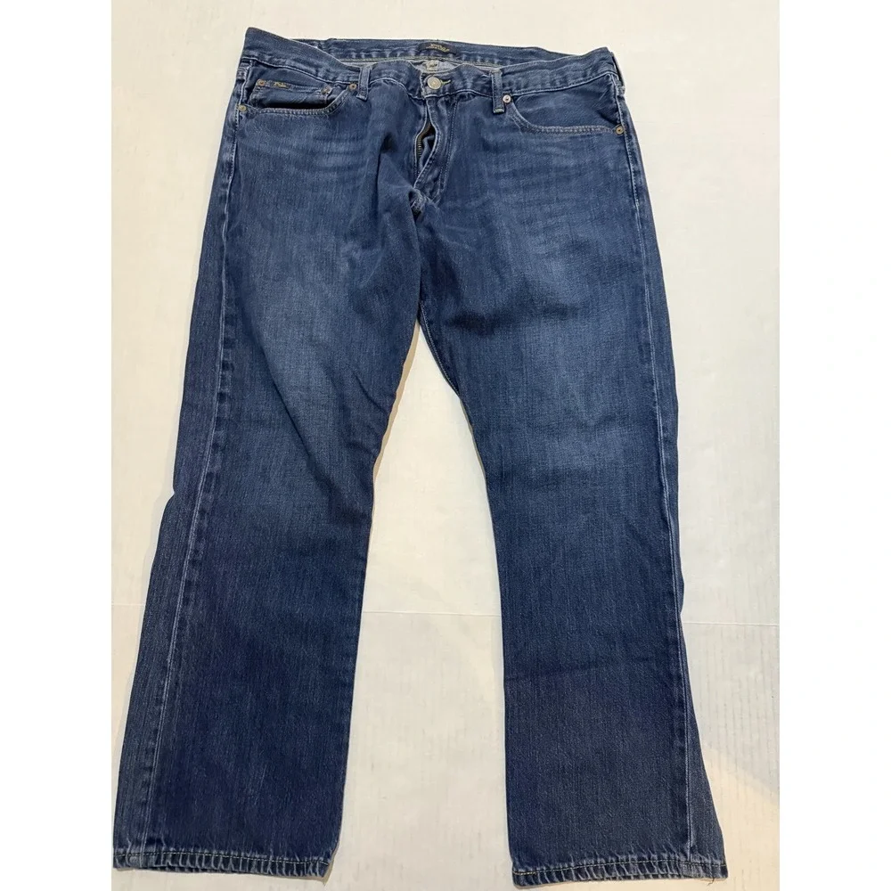 (2) Lot Polo Ralph Lauren‎ Classic Fit Blue Navy Jeans Slim Straight 38x30 Pants